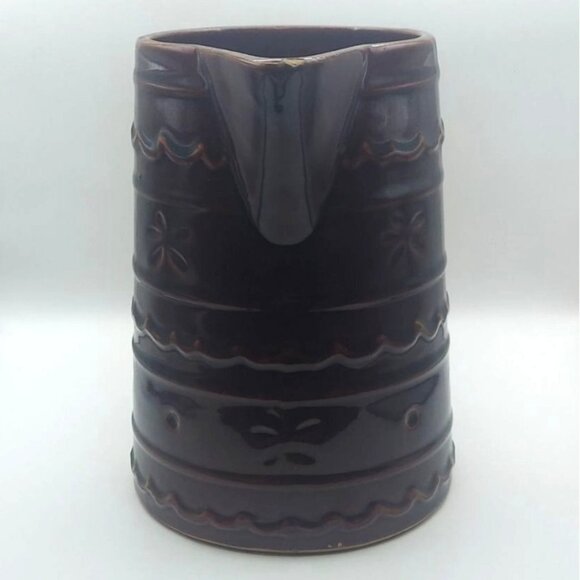 Vintage Marcrest Daisy & Dot Western Stoneware Pitcher Mid-Century Modern - Picture 2 of 8